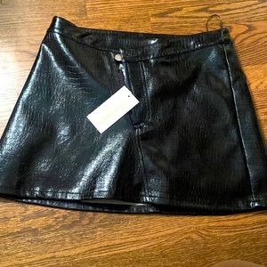Leather skirt